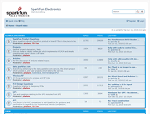 Tablet Screenshot of forum.sparkfun.com